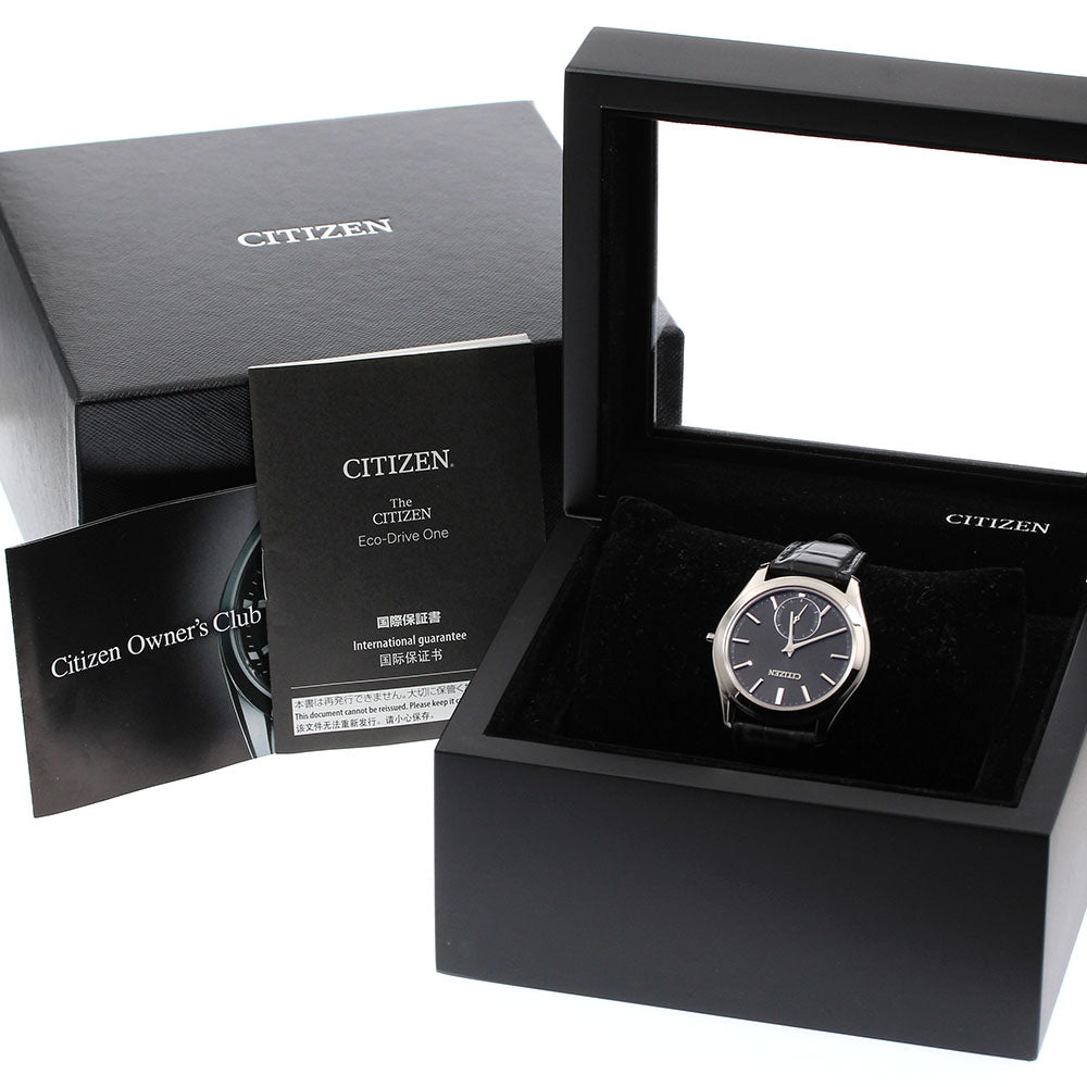 CITIZEN Eco Drive One AQ5010-01E/8845-T027521 Small seconds black Dial Solar Powered Men's Watch_906173