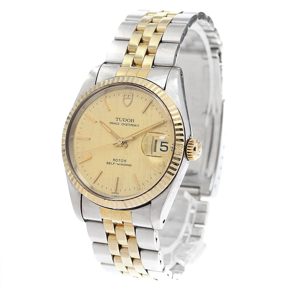TUDOR Prince Oyster Date 75203N YG bezel gold Dial Automatic Men's Watch_906180
