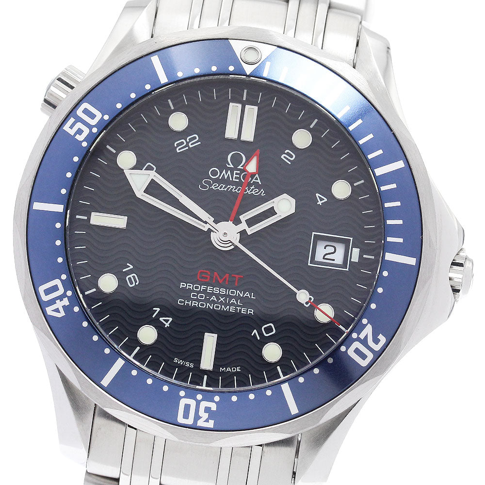 OMEGA Seamaster Diver 300 2535.80 GMT Coaxial Navy Dial Automatic Men's_906189