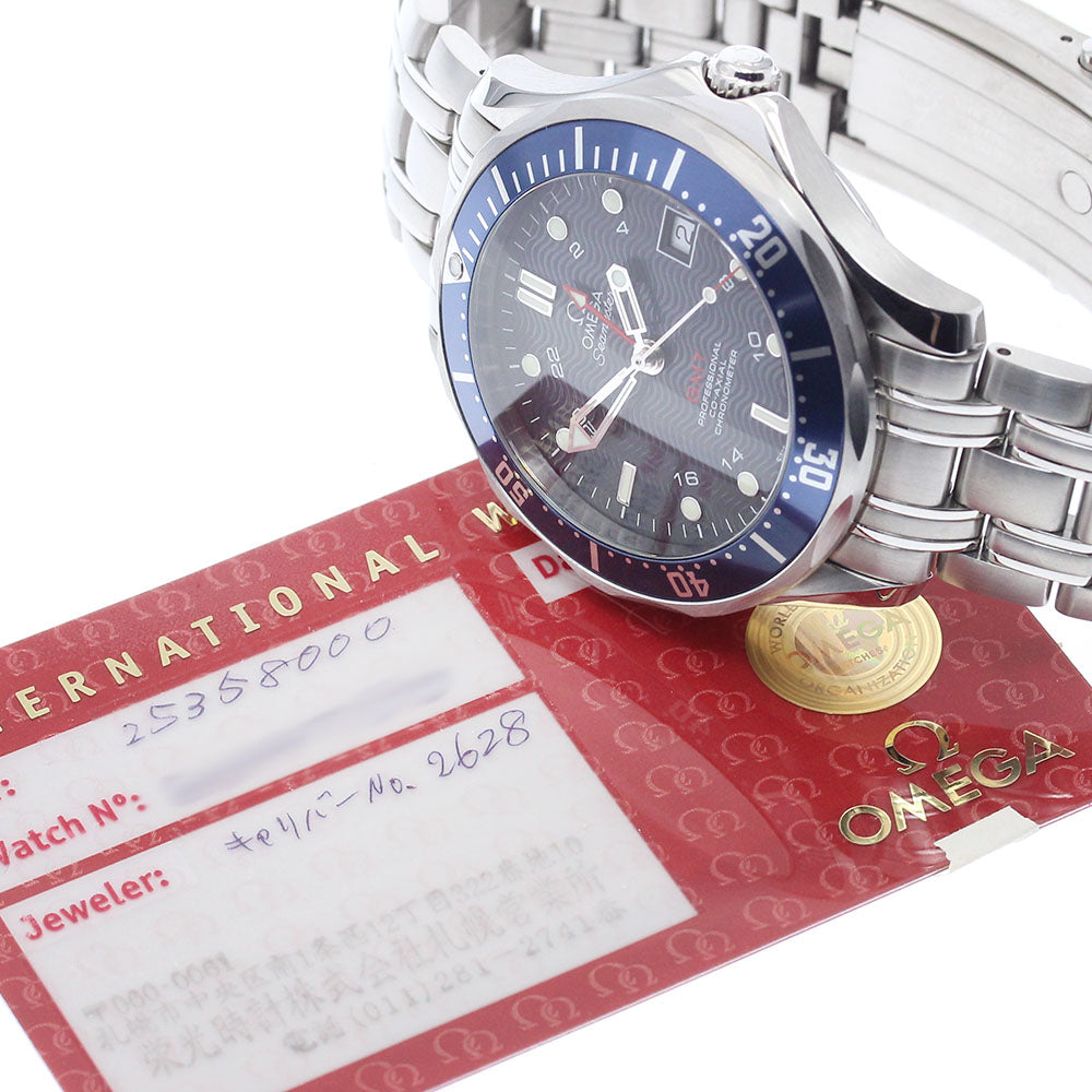 OMEGA Seamaster Diver 300 2535.80 GMT Coaxial Navy Dial Automatic Men's_906189