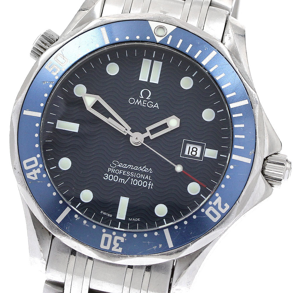 OMEGA Seamaster300 2541.80 Date Navy Dial Quartz Men's Watch_906226