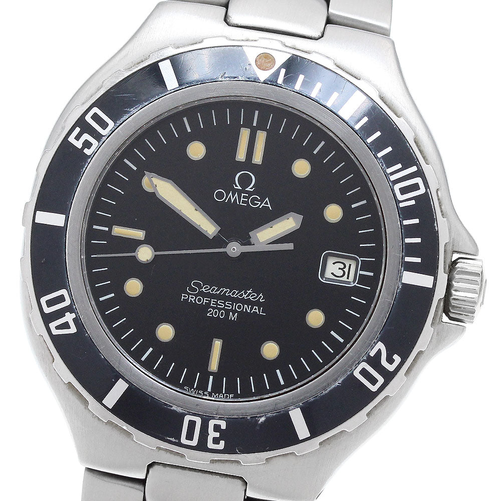 OMEGA Seamaster200 Date black Dial Quartz Men's Watch_906235