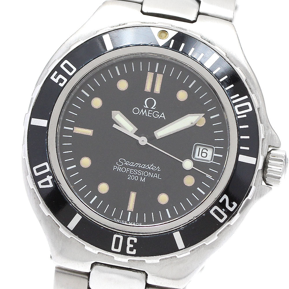 OMEGA Seamaster200 Date Black Dial Quartz Men's Watch_906239