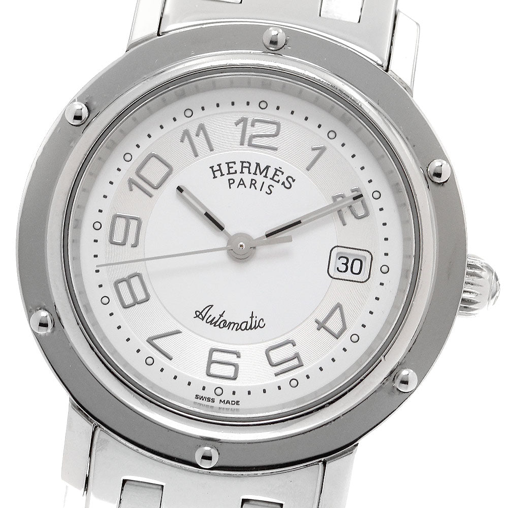 HERMES Clipper CL5.410 Date White / Silver Dial Automatic Boy's Watch_906261