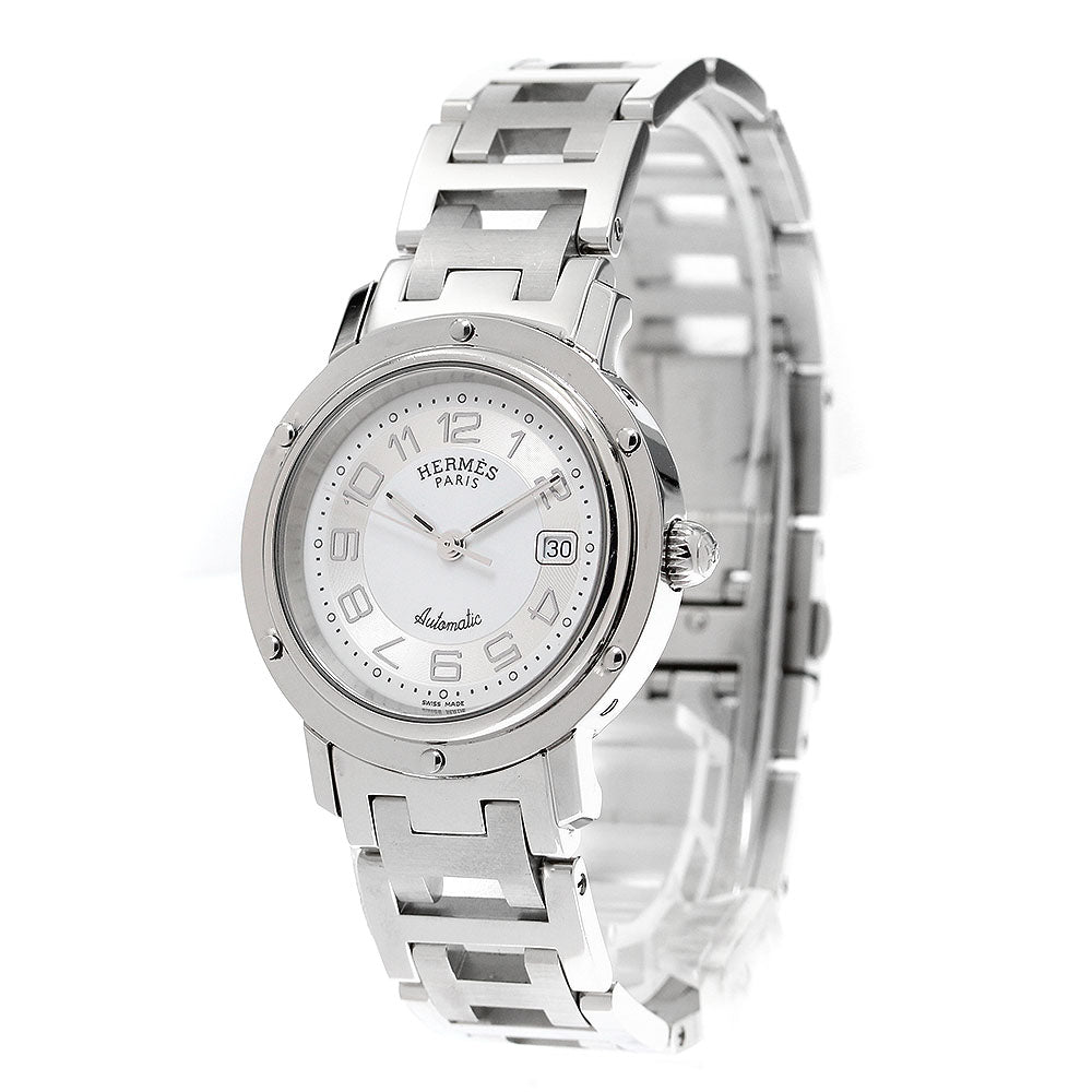 HERMES Clipper CL5.410 Date White / Silver Dial Automatic Boy's Watch_906261