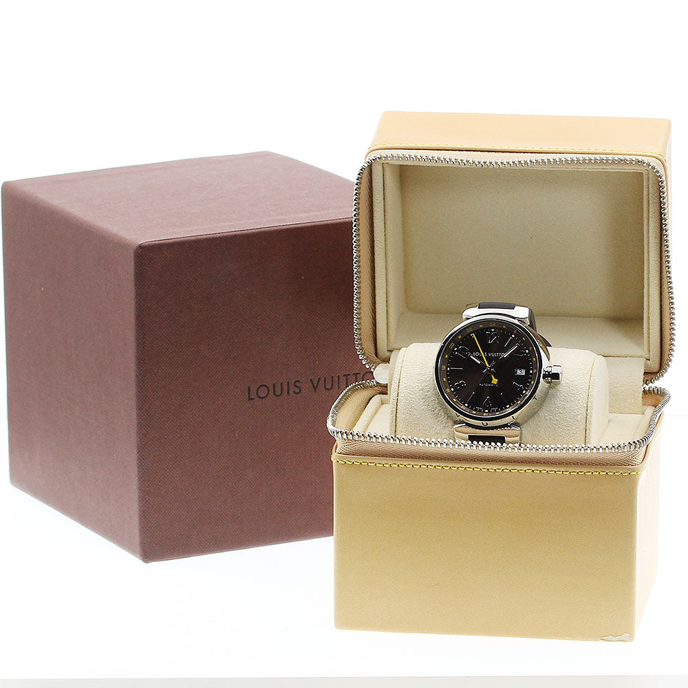 LOUIS VUITTON Tambour Q1131 GMT date Brown Dial Automatic Men's Watch_906265