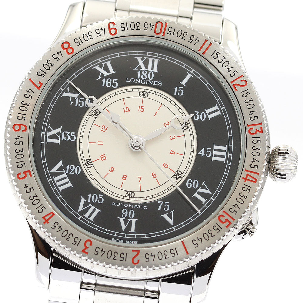 LONGINES Lindbergh Hour Bangle L2.601.4 White / black Dial AT Men's_906274