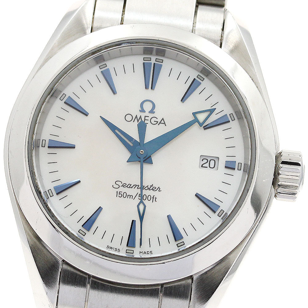 OMEGA Seamaster Aqua Terra 2577.70 Date White shell Dial Quartz Ladies Watch_906287