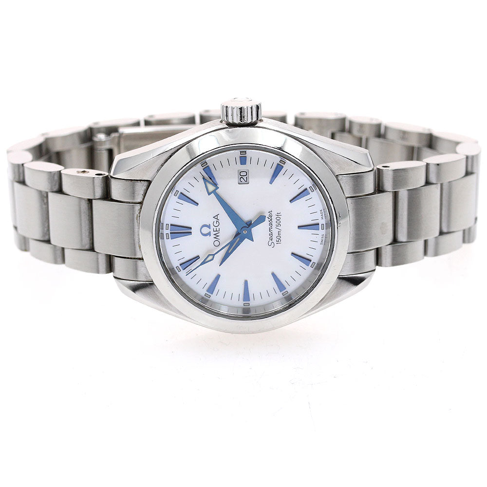 OMEGA Seamaster Aqua Terra 2577.70 Date White shell Dial Quartz Ladies Watch_906287