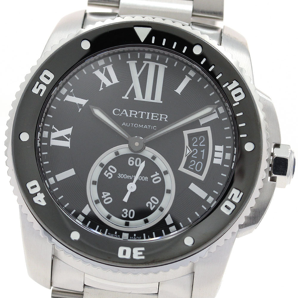 CARTIER Caliber de Cartier Diver W7100057 Date black Dial Automatic Men's_906290