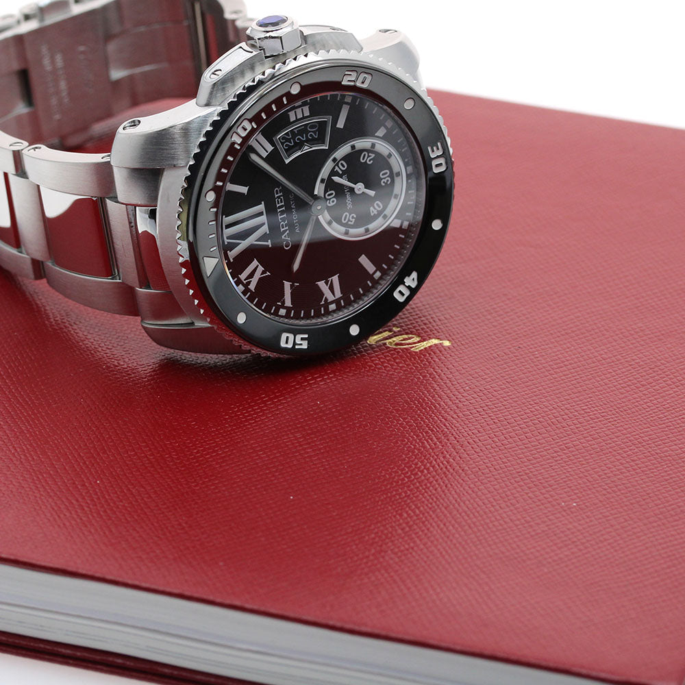 CARTIER Caliber de Cartier Diver W7100057 Date black Dial Automatic Men's_906290