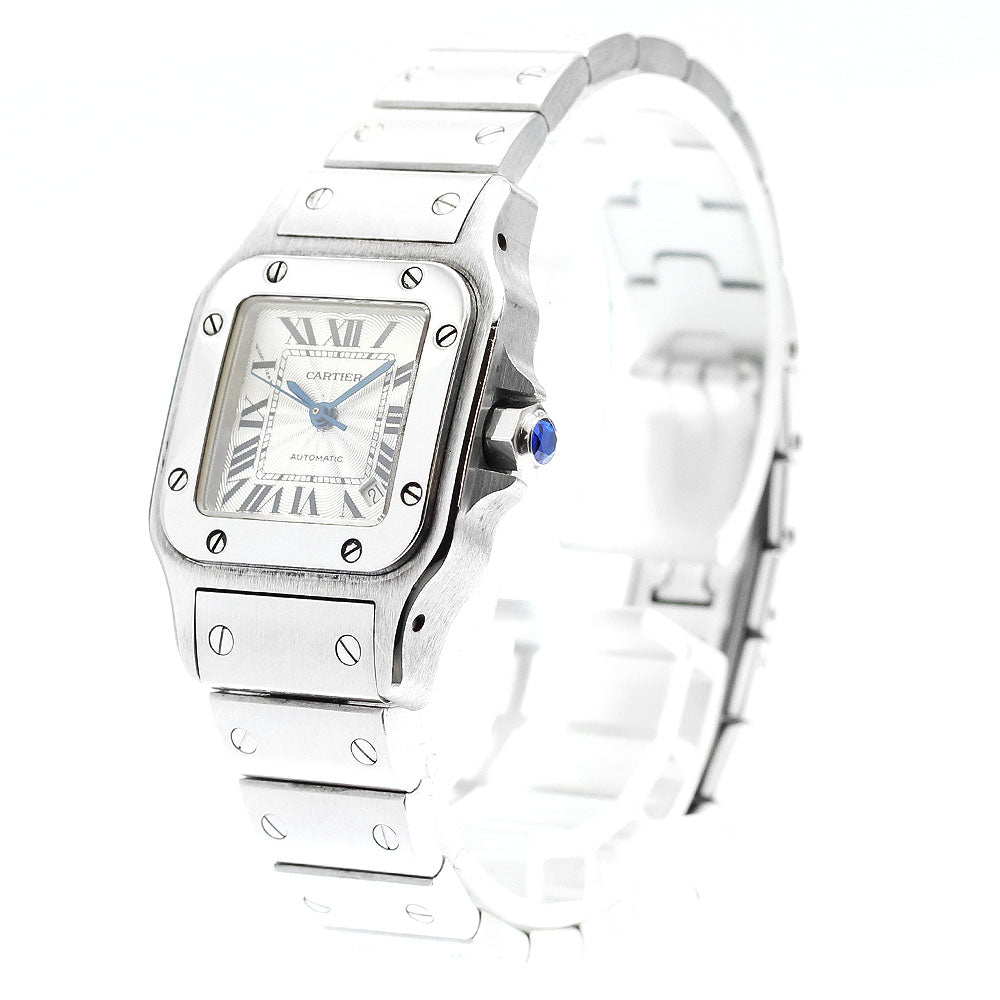 CARTIER Santos Galbee SM W20054D6 Date Silver Dial Automatic Ladies Watch_906296
