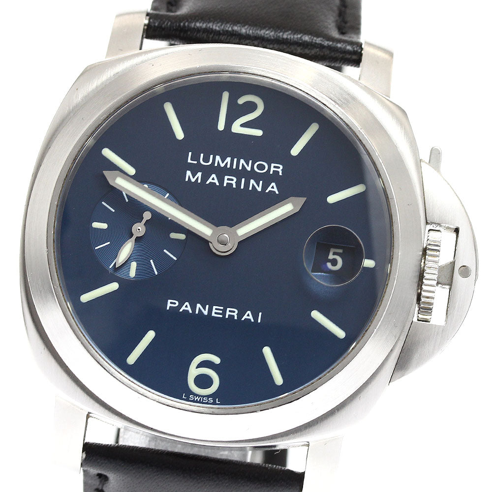 PANERAI Luminor Marina PAM00070 Small Second Date Automatic Men's Watch_906316