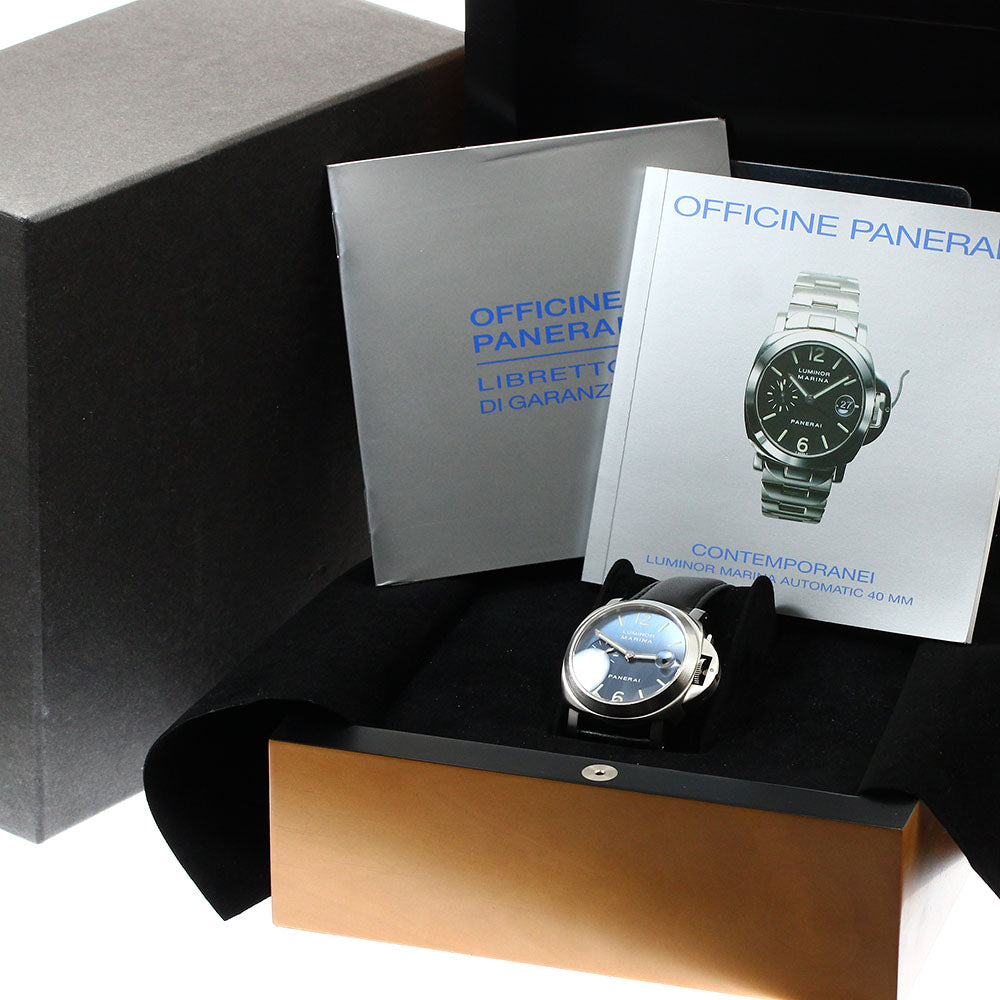 PANERAI Luminor Marina PAM00070 Small Second Date Automatic Men's Watch_906316