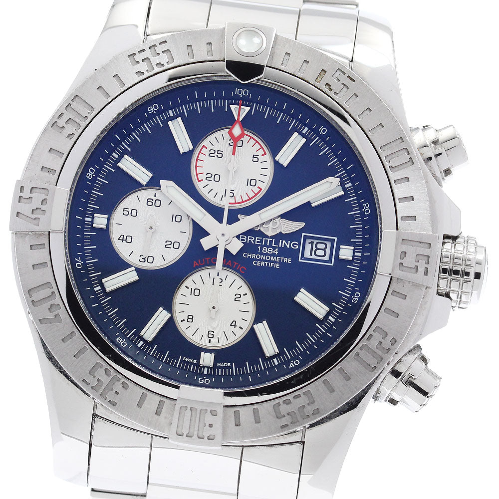 BREITLING Super Avenger II A13371 Date Chronograph Automatic Men's Watch_906321