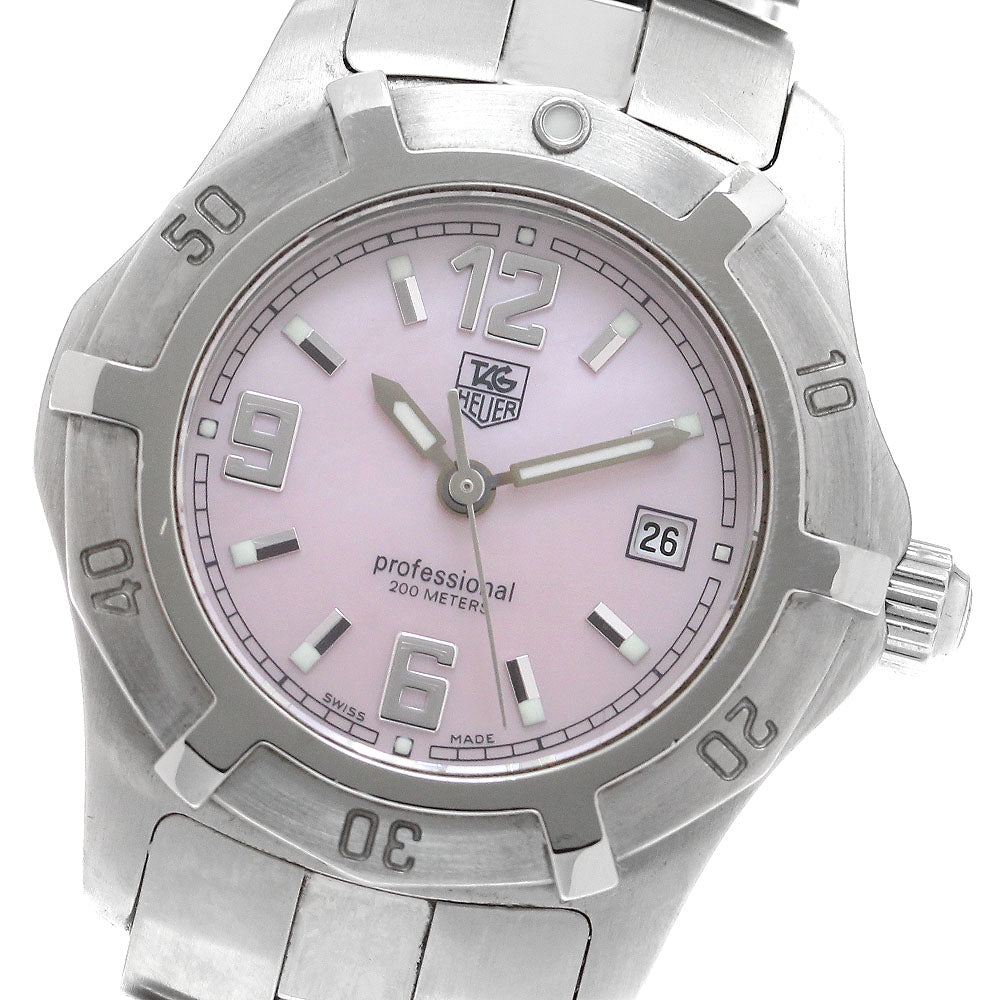 TAG HEUER Exclusive WN1319 Date Pink shell Dial Quartz Ladies Watch_906326