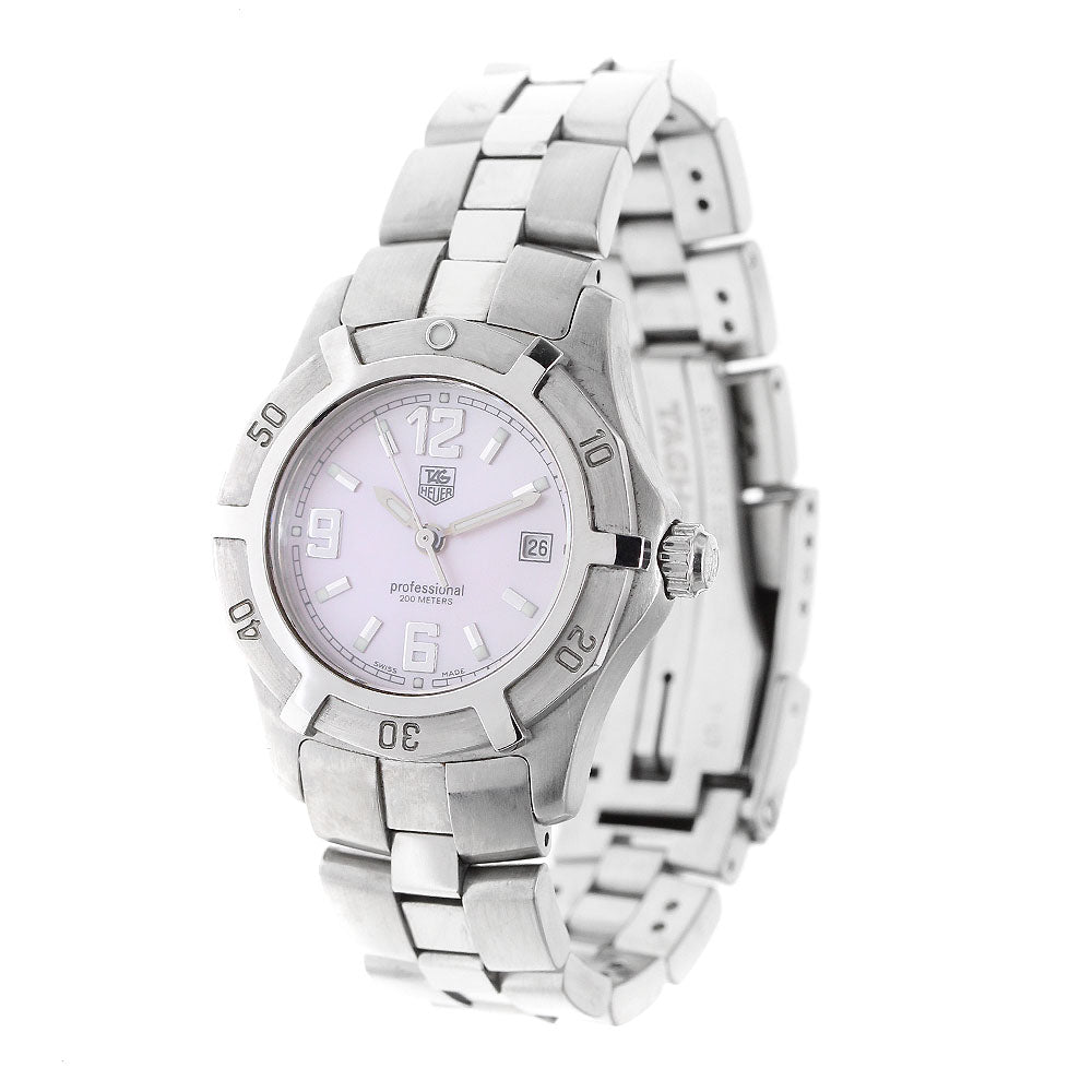 TAG HEUER Exclusive WN1319 Date Pink shell Dial Quartz Ladies Watch_906326
