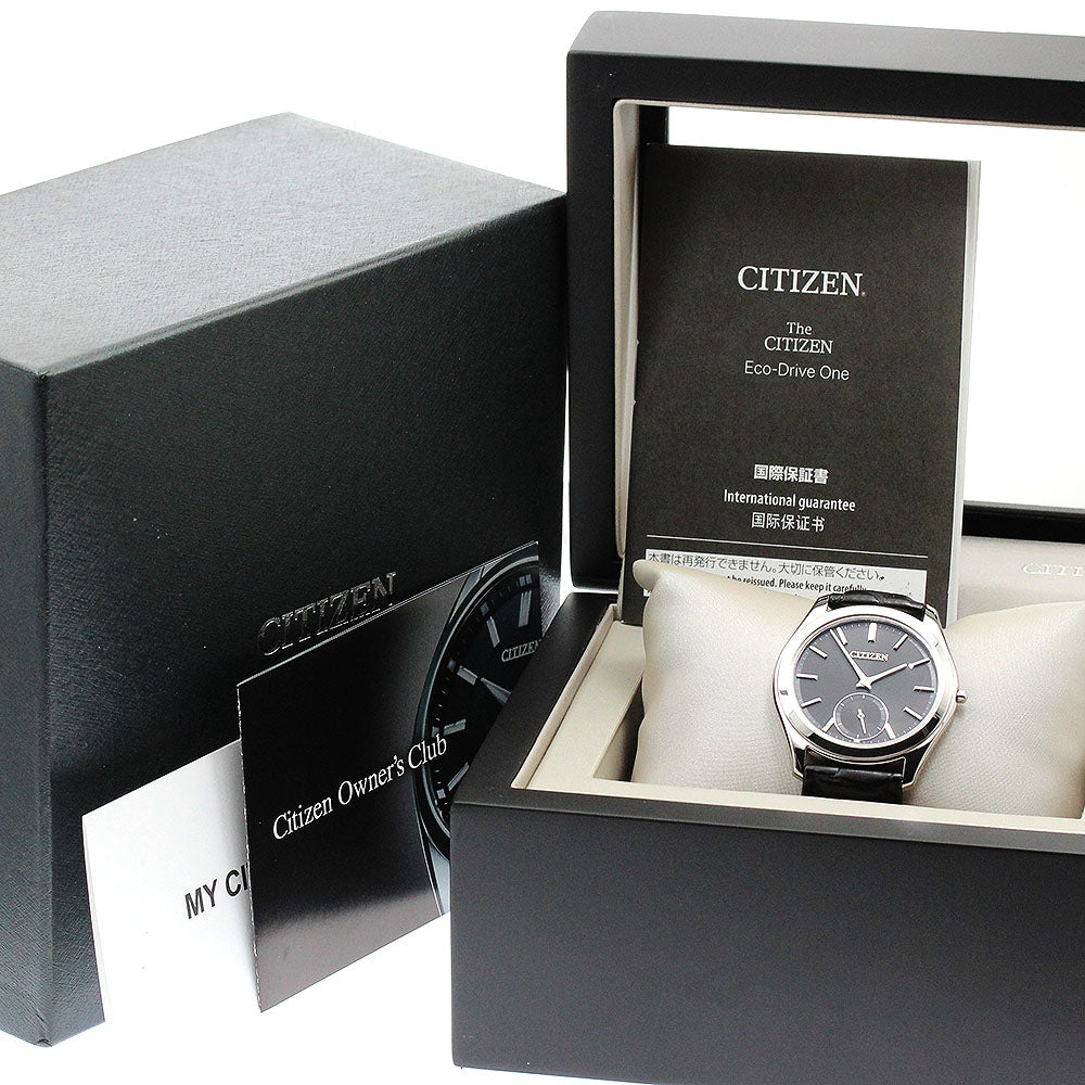 CITIZEN Eco Drive One AQ5010-01E/8845-T027521 Small seconds black Dial Solar Powered Men's Watch_906332