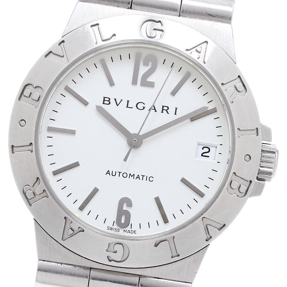 BVLGARI Diagono Sports LCV35S Date White Dial Automatic Men's Watch_906347