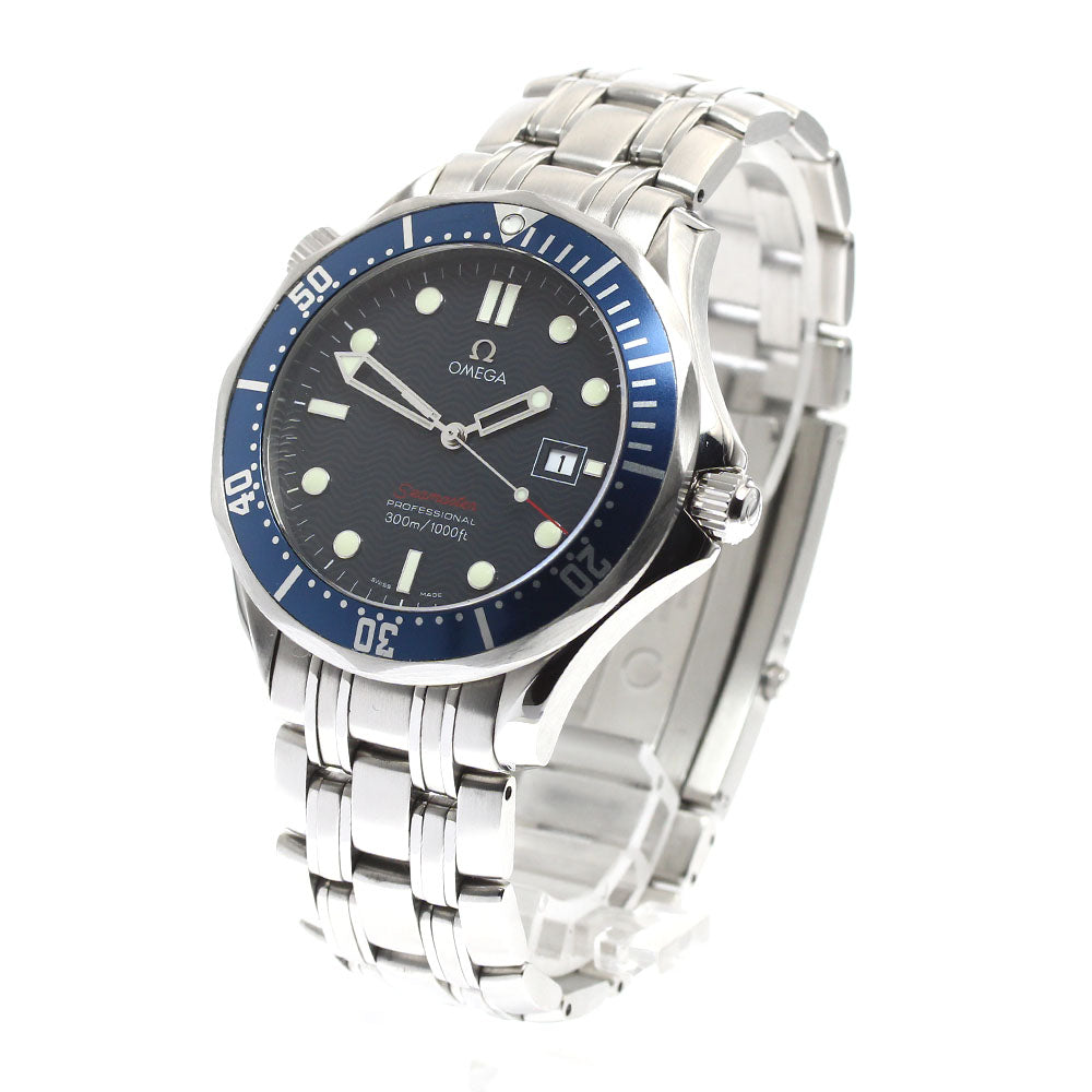 OMEGA Seamaster300 Professional 2221.80 Date Navy Dial Quartz Men's Watch_906357