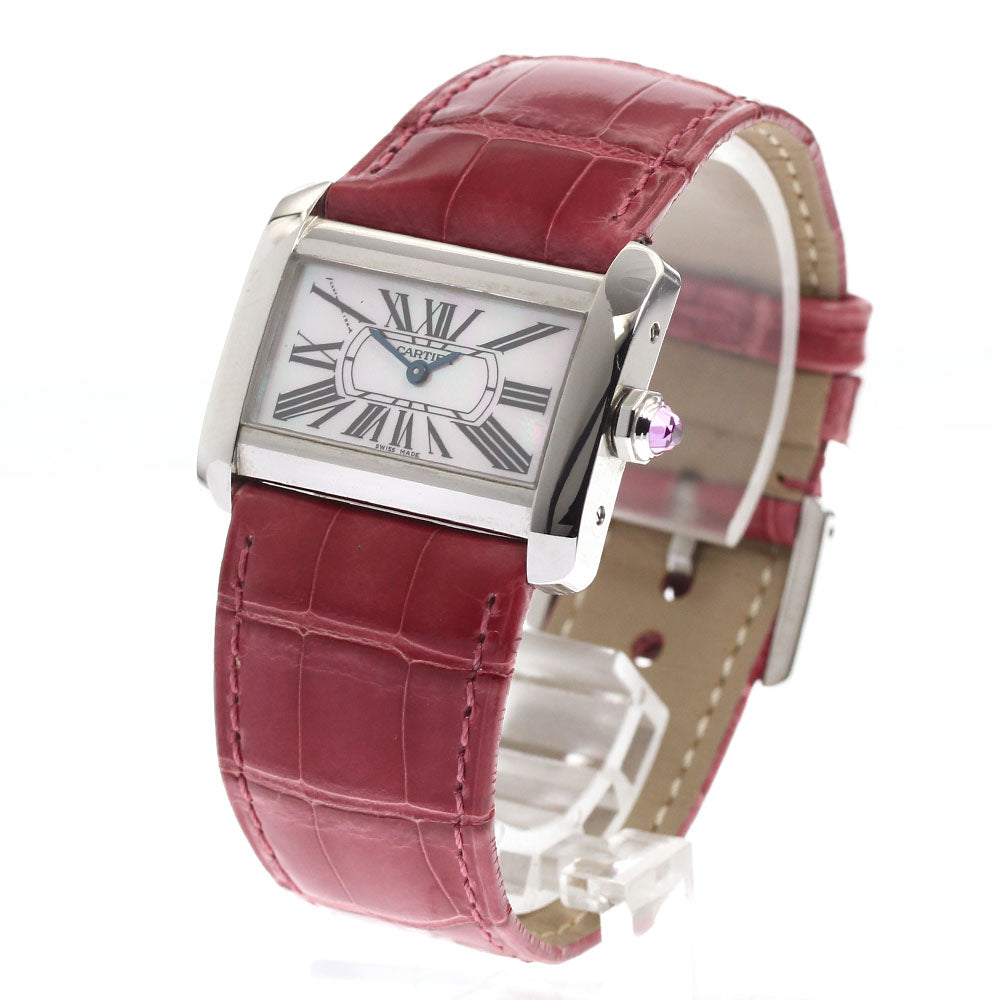 CARTIER Tank Divan Mini W6301455 Shell dial Pink shell Dial Quartz Ladies Watch_906365