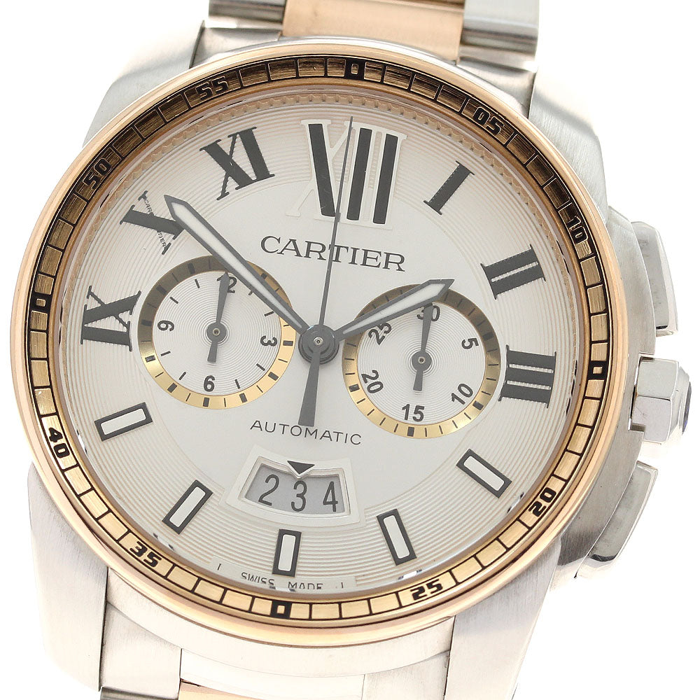 CARTIER Calibre de Cartier W7100042 Date Chronograph Automatic Mens Watch_906372