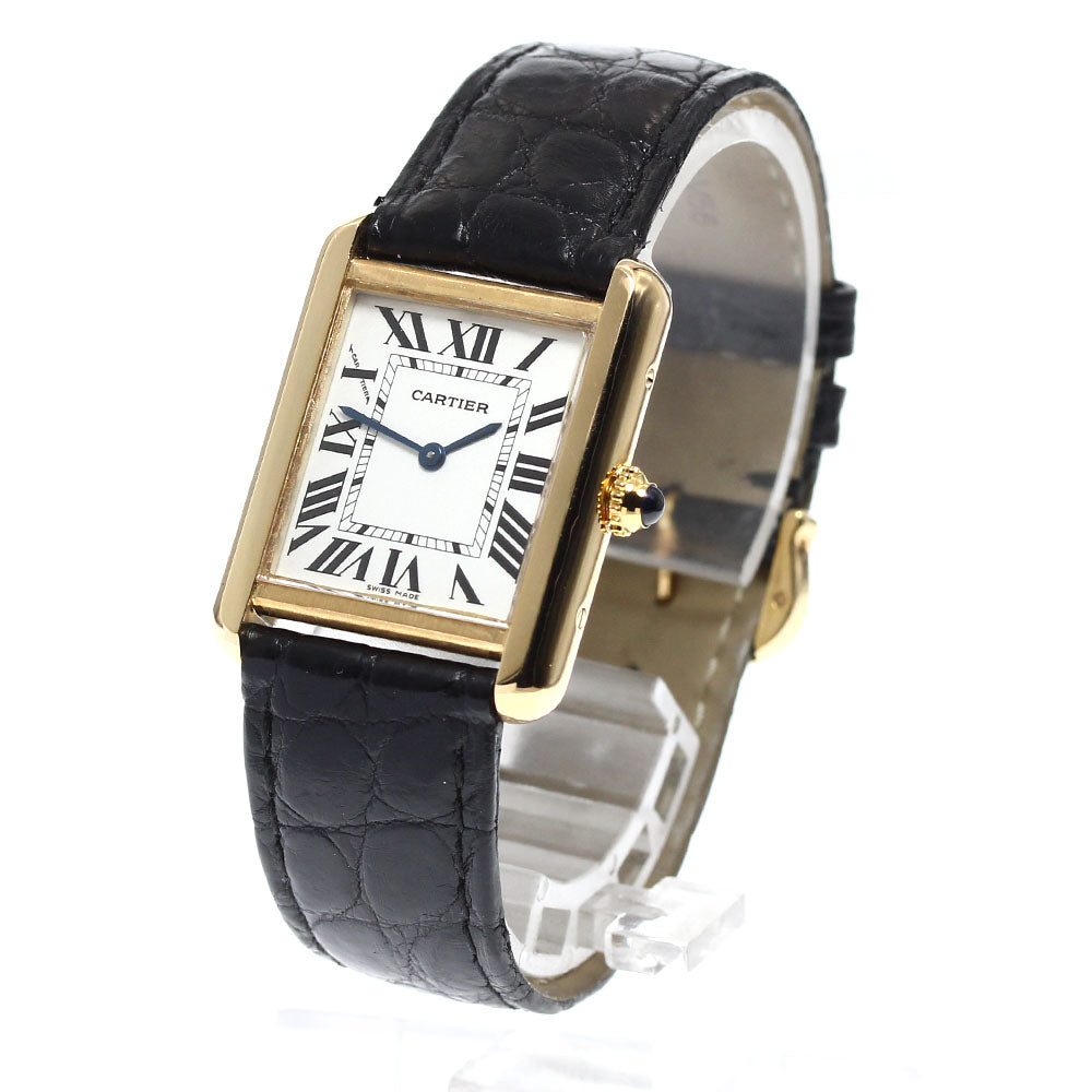 CARTIER Tank solo SM W1018755 Silver Dial Quartz Ladies Watch_906395