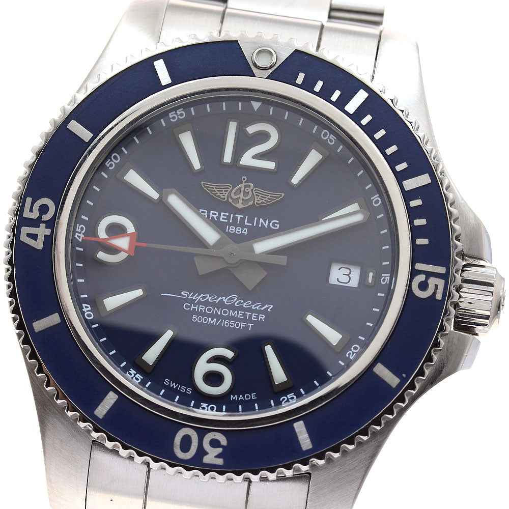 BREITLING Super Ocean 42 A17366 Date Navy Dial Automatic Men's Watch_906403
