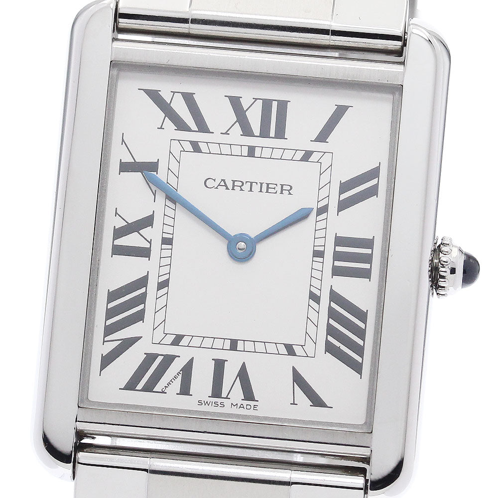CARTIER Tank solo LM W5200014 Silver Dial Quartz Men's Watch_906420