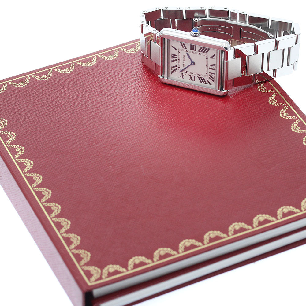 CARTIER Tank solo LM W5200014 Silver Dial Quartz Men's Watch_906420