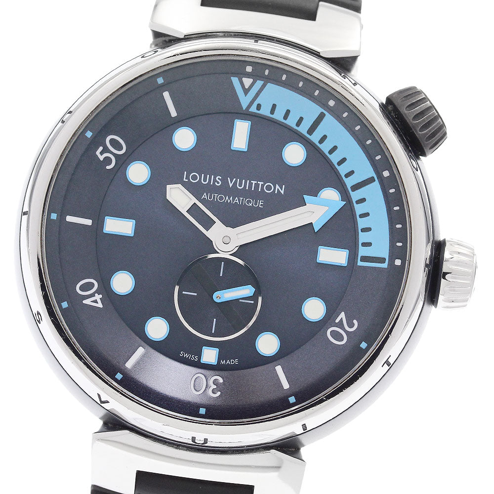 LOUIS VUITTON Tambour Street Diver QA121 Navy Dial Automatic Men's Watch_906424
