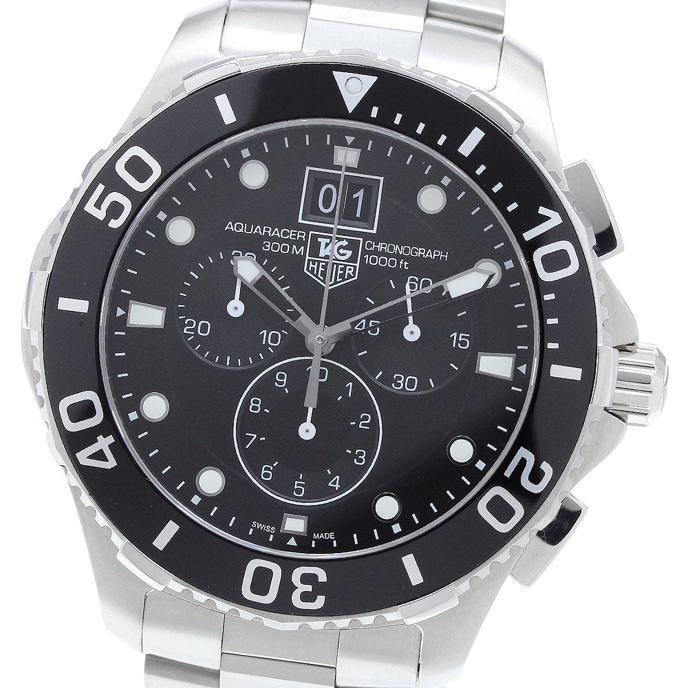 TAG HEUER Aqua racer CAN1010 Chronograph black Dial Quartz Men's Watch_906474