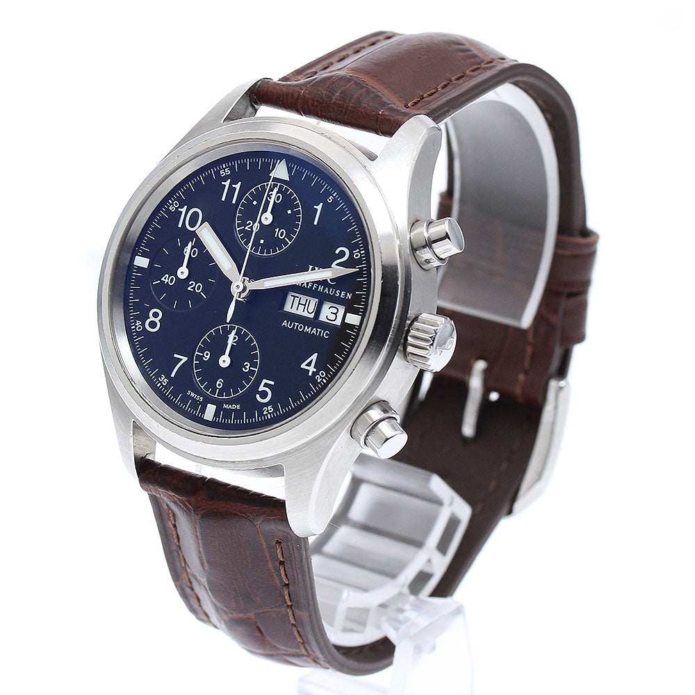 IWC SCHAFFHAUSEN Pilot Watch Freegar IW370603 Day-Date Chronograph black Dial Automatic Men's Watch_906487