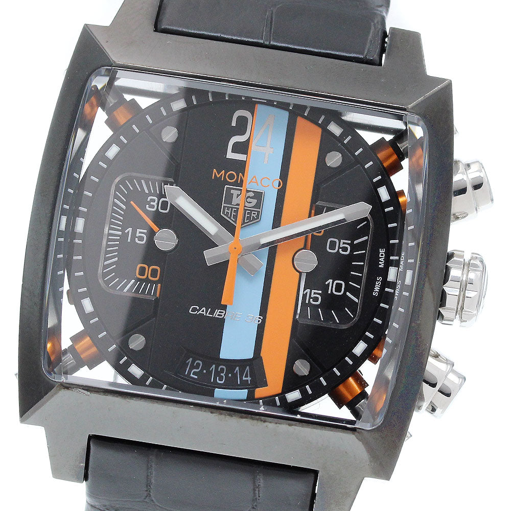 TAG HEUER Monaco 24 Racing Caliber 36 CAL5110.FC6265 Date Chronograph black Dial Automatic Men's Watch_906489