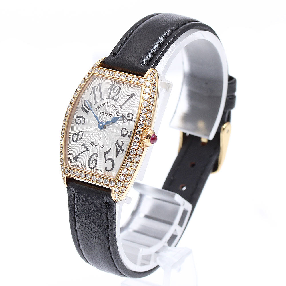FRANCK MULLER Tono Curvex Diamond 1752QZD K18YG QZ Ladies Watch_906492