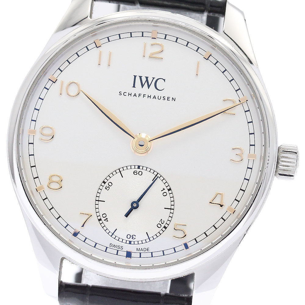 IWC SCHAFFHAUSEN Portugieser Automatic 40 IW358303 Small seconds Silver Dial Automatic Men's Watch_906509