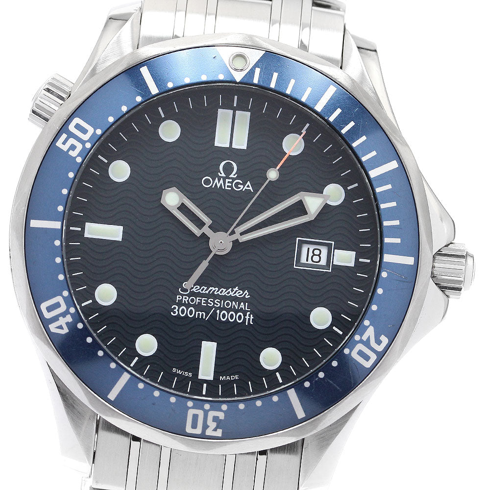 OMEGA Seamaster300 2541.80 Date Navy Dial Quartz Men's Watch_906516