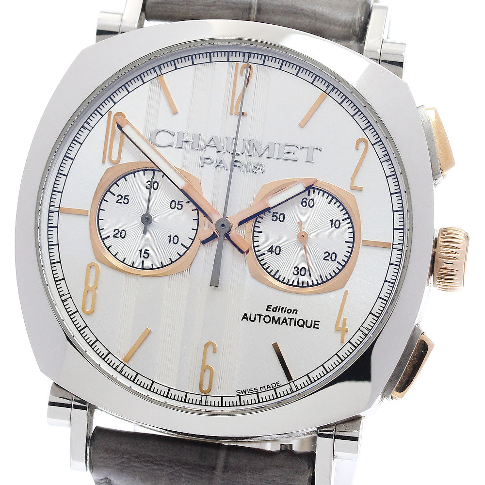 Chaumet Dandy Chronograph W11790-30V Date Silver Dial Automatic Men's Watch_906518