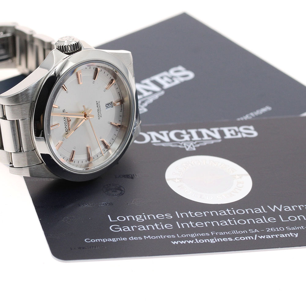 LONGINES Conquest L3.320.4 Date Silver Dial Automatic Ladies Watch_906531