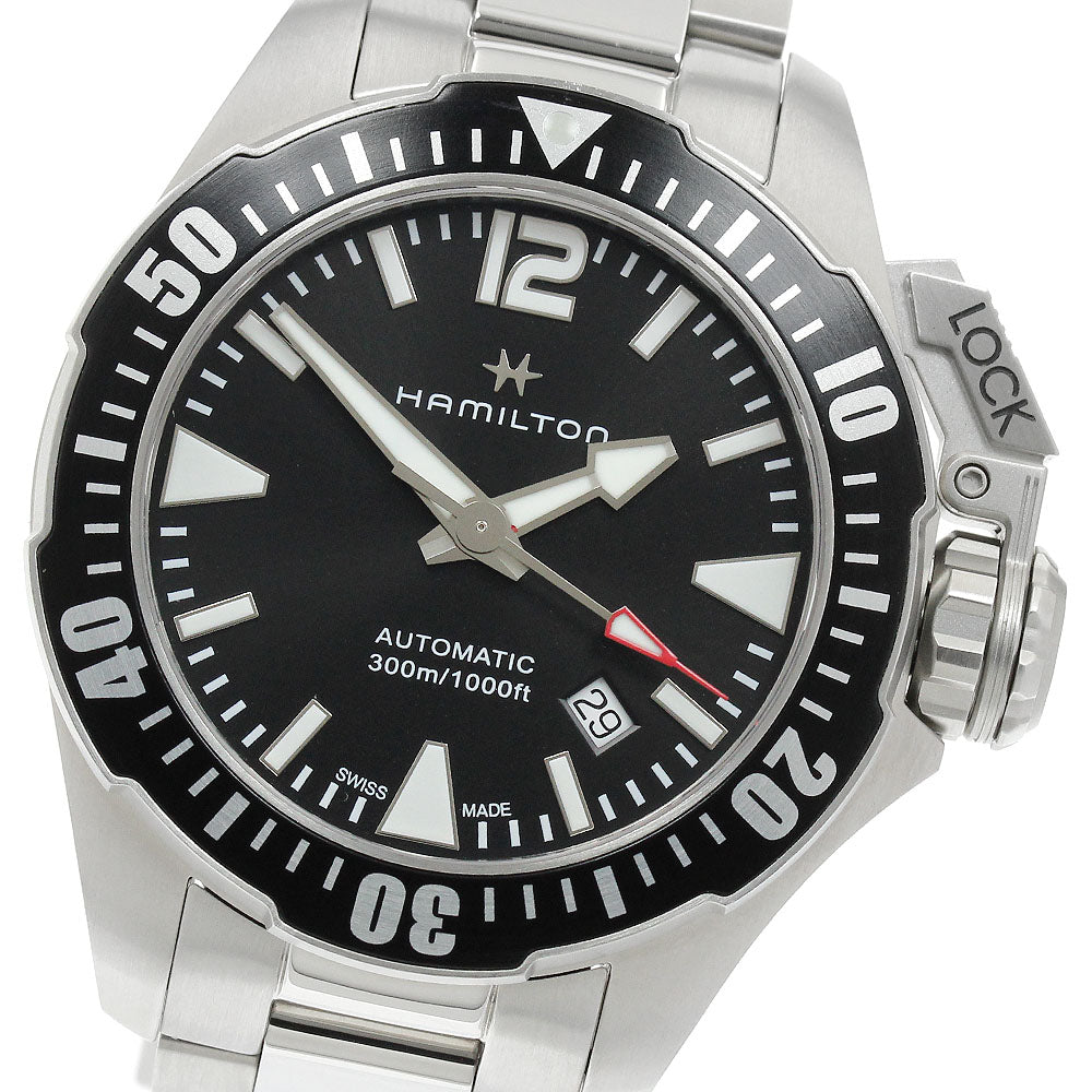 HAMILTON Khaki navy open water H776050 black Dial Automatic Men's Watch_906533