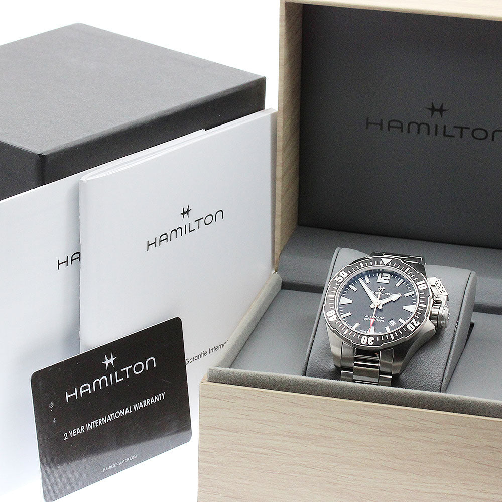 HAMILTON Khaki navy open water H776050 black Dial Automatic Men's Watch_906533