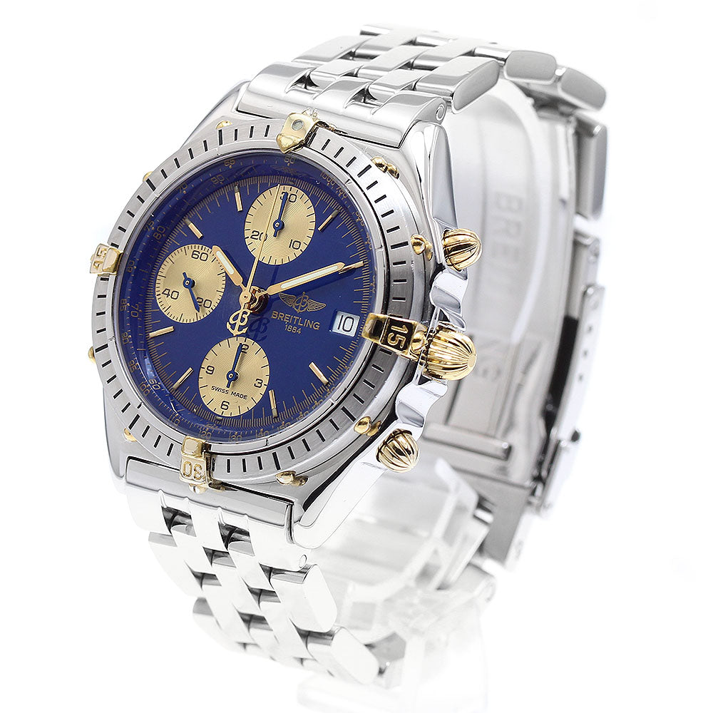 BREITLING Chronomat B13048 Date blue Dial Automatic Men's Watch_906541