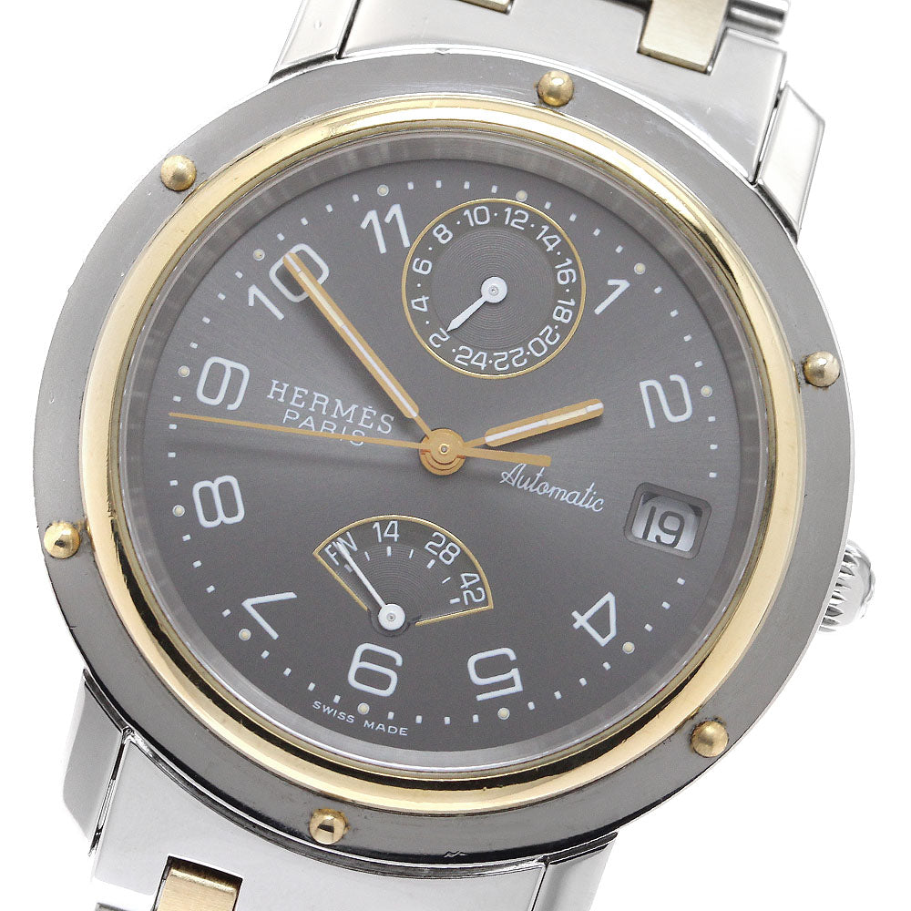 HERMES Clipper CL5.720 Power reserve gray Dial Automatic Men's Watch_906557