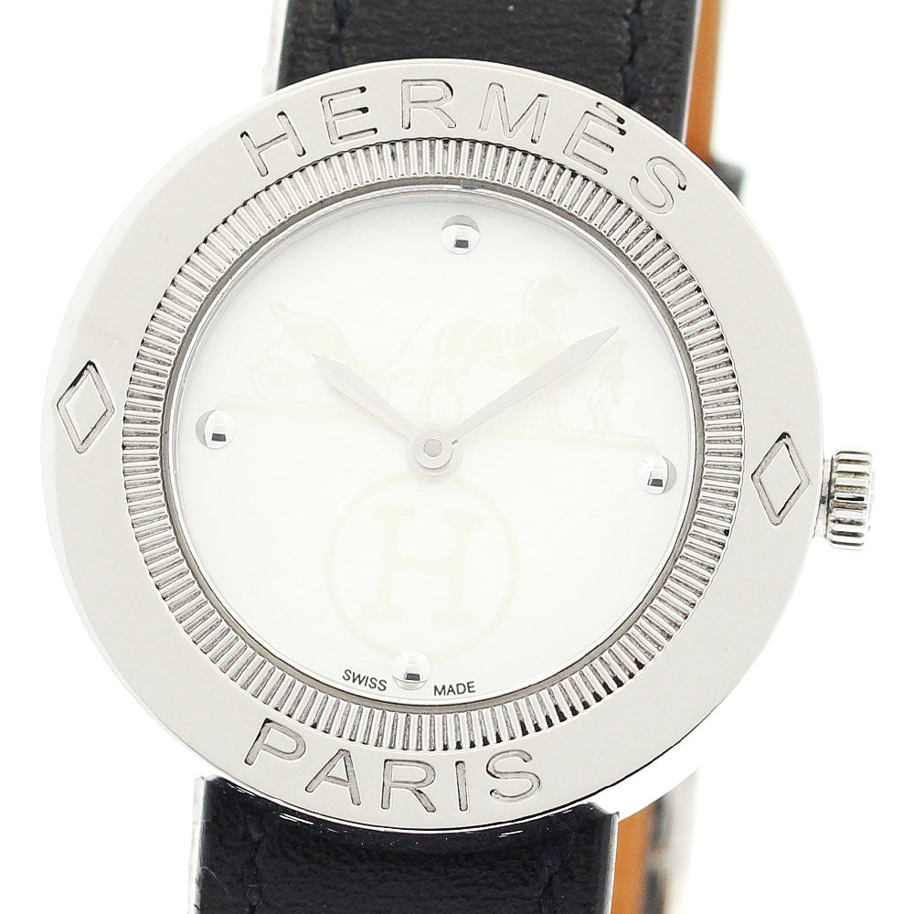 HERMES Pass pass PP1.410 White shell Dial Quartz Ladies Watch_906560