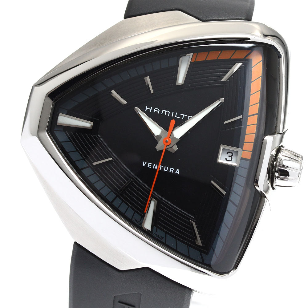 HAMILTON Ventura Elvis 80 H245510 Date black Dial Quartz Men's Watch_906571