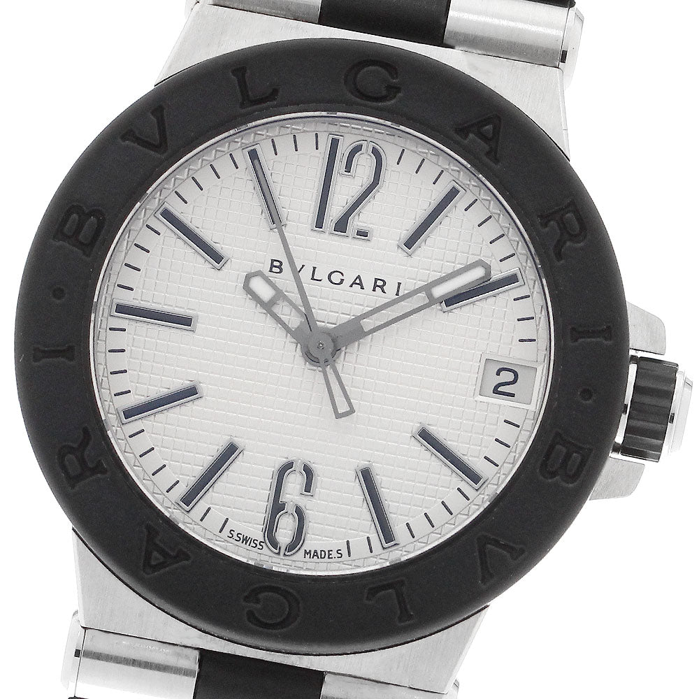 BVLGARI Diagono DG29SV Date Silver Dial Quartz Ladies Watch_906586