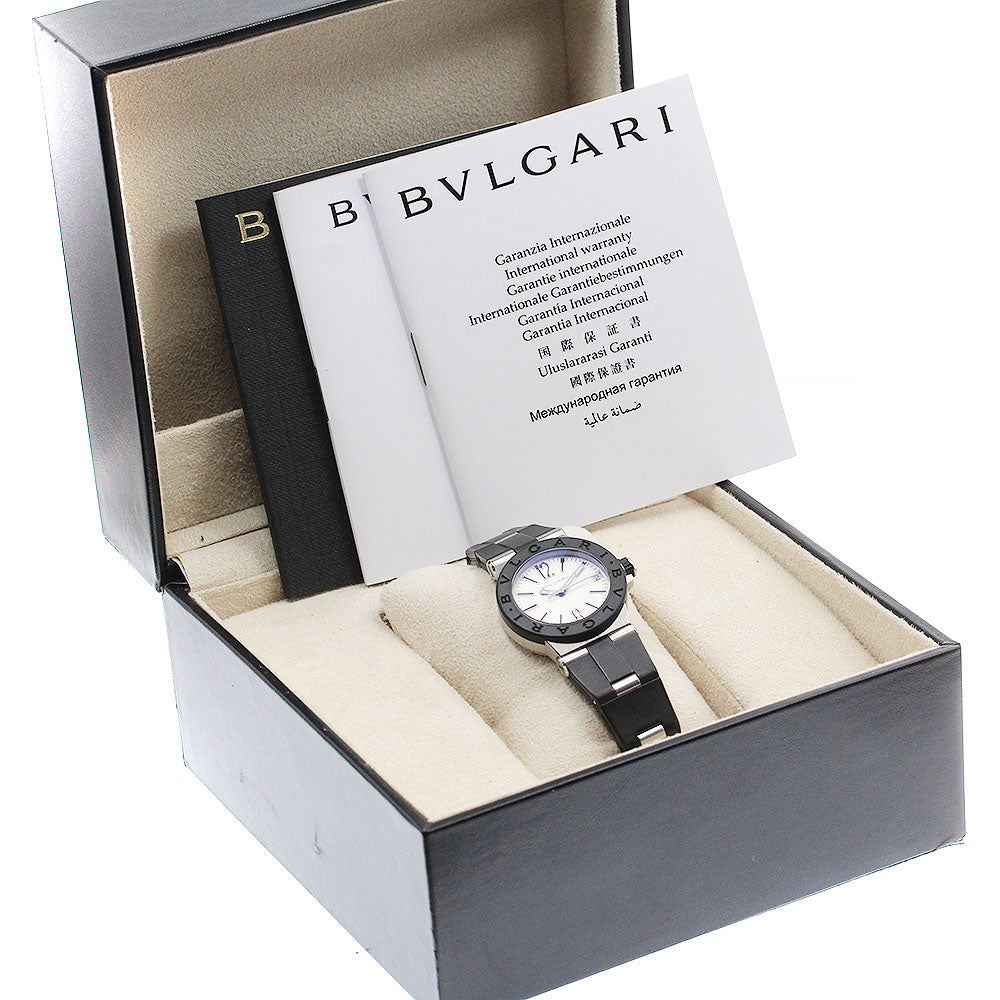 BVLGARI Diagono DG29SV Date Silver Dial Quartz Ladies Watch_906586