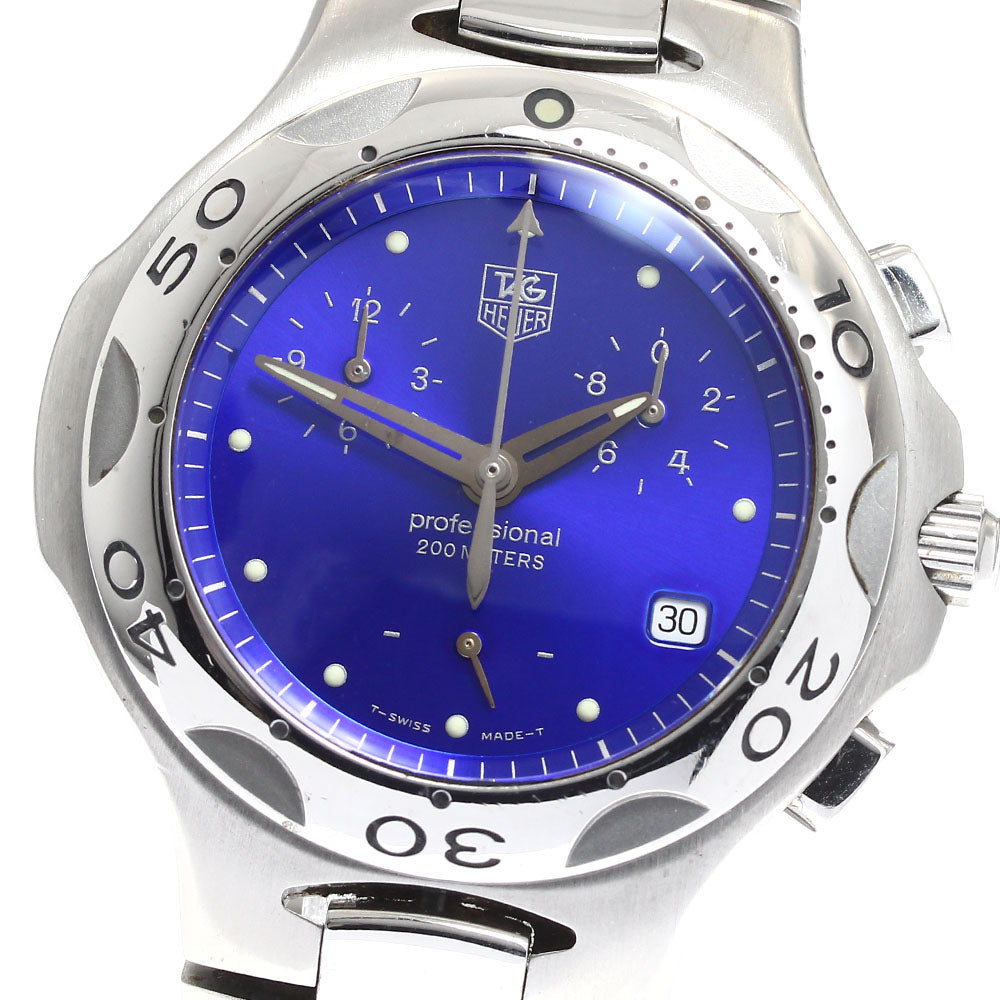 TAG HEUER Kylium CL1112 Date Chronograph blue Dial Quartz Men's Watch_906593