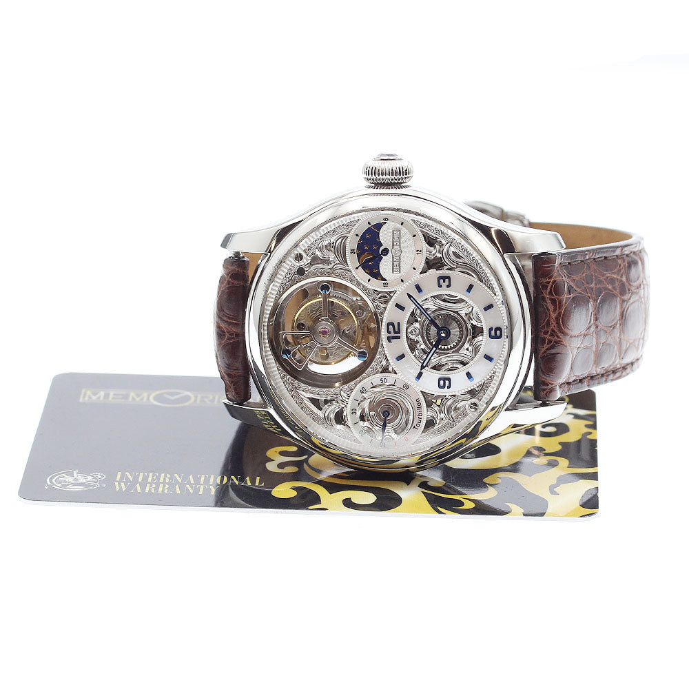 MEMORIGIN Starlit Legend MO1231 Tourbillon Skeleton / white shell Dial Hand Winding Men's Watch_906598