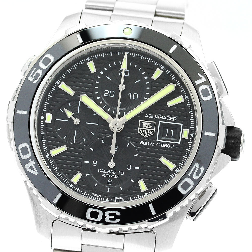 TAG HEUER Aqua racer CAK2111 Chronograph black Dial Automatic Men's Watch_906599